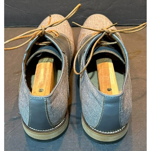 La Milano 'Augustin' Graystone Oxford Dress Saddle Shoes Men's Size 8 - Picture 7 of 10